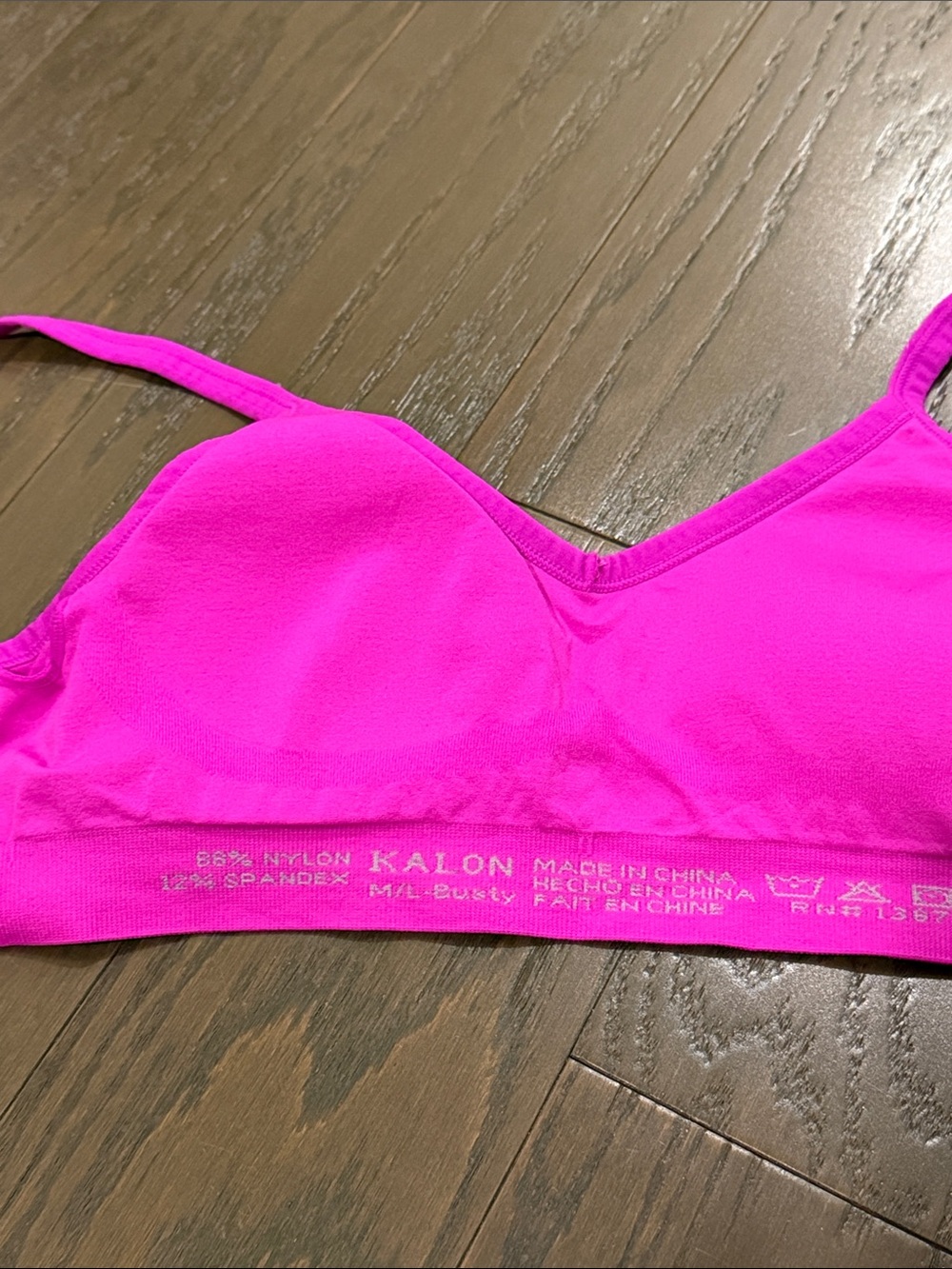 Bright Pink Seamless Sports Bralette